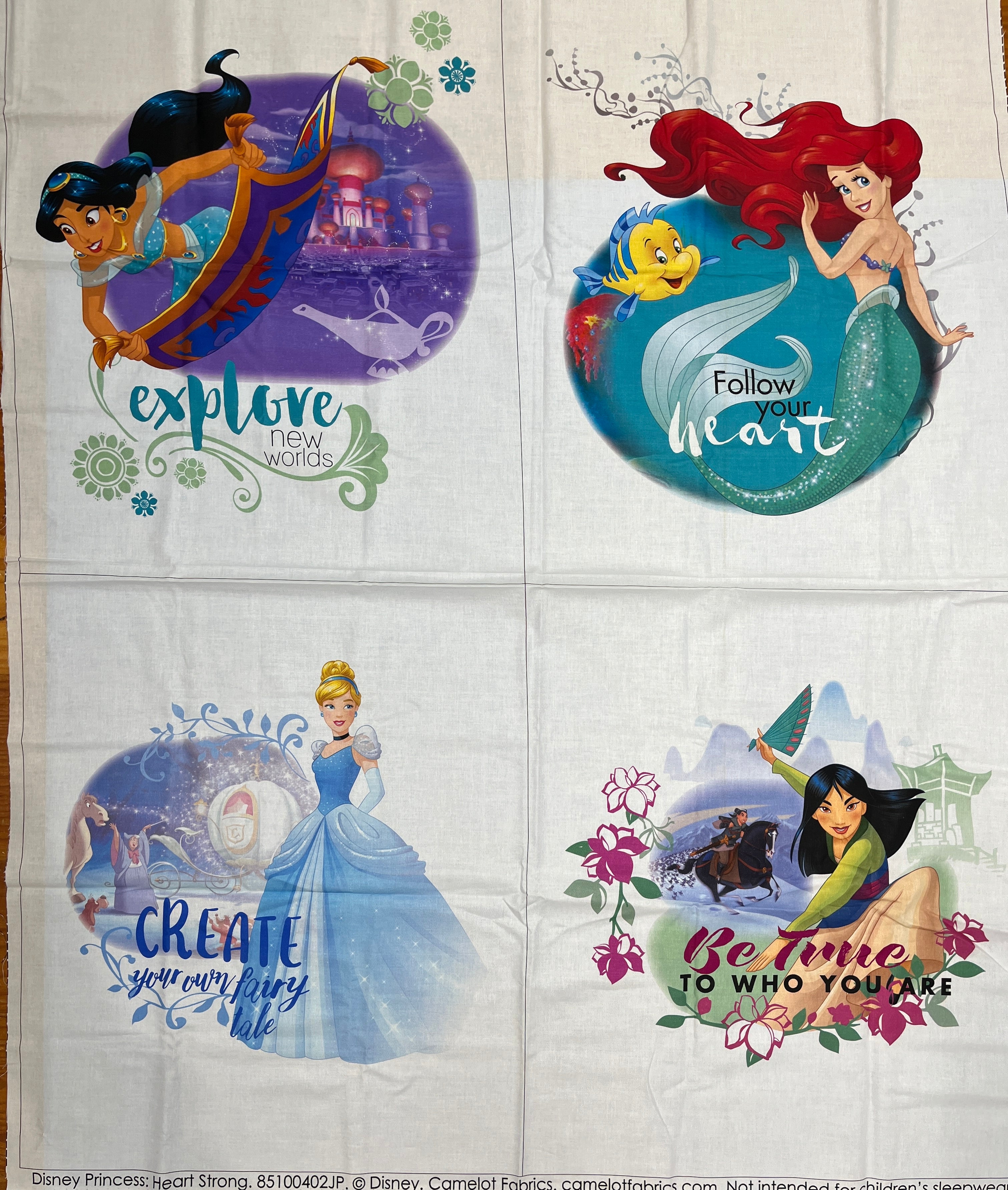 Disney Princess Heart Strong Panel