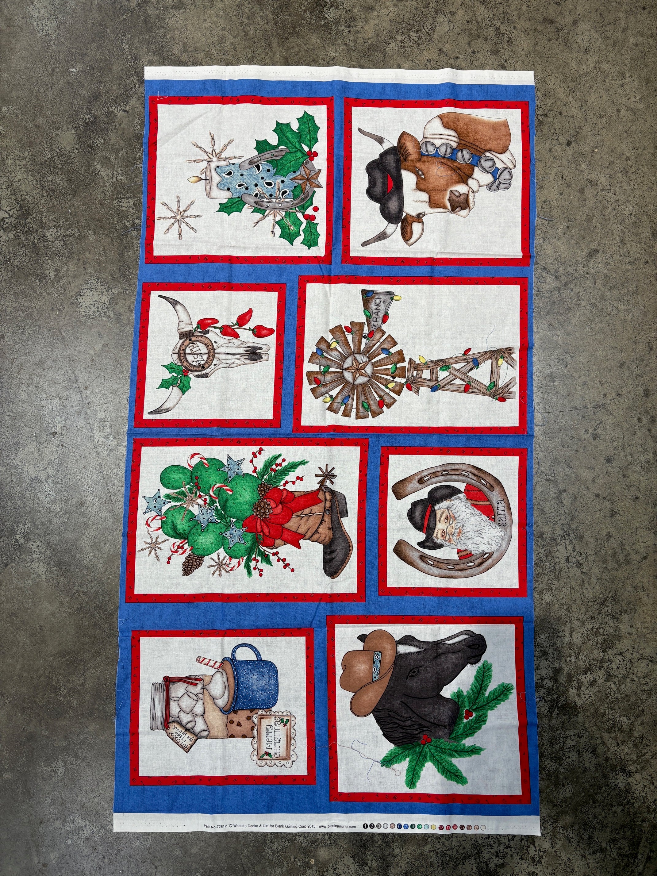 Blank Quilting - Western Denim and Dirt - Panel