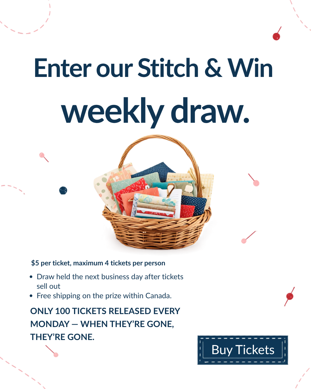 Stitch & Win Draw Ticket