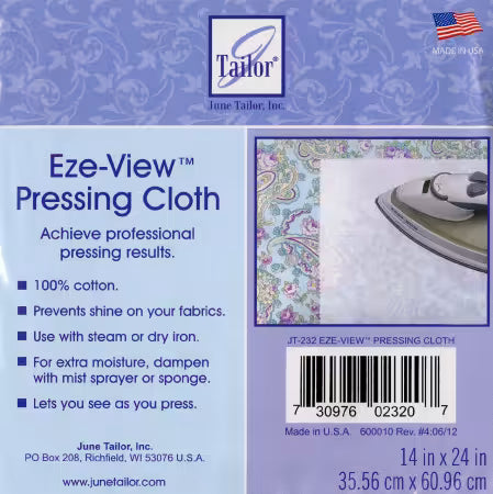 June Tailor Non Stick Press Cloth Eze View 14in x 24in