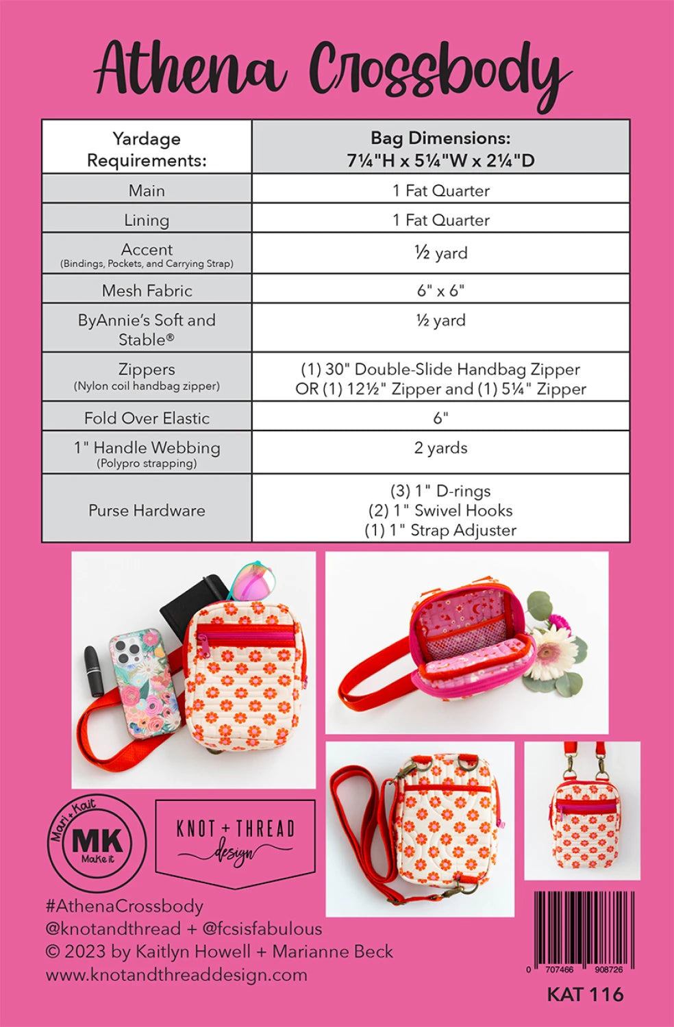 Knot and Thread Design - Athena Crossbody 2nd Ed.