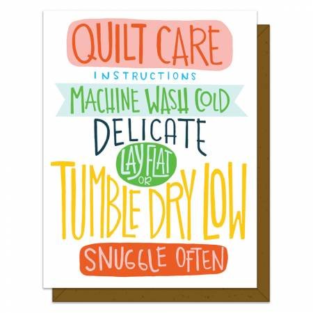 Quilty Instructions Card