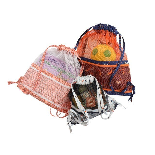 Meshing Around Drawstring Backpack — Pattern + Mesh Kit