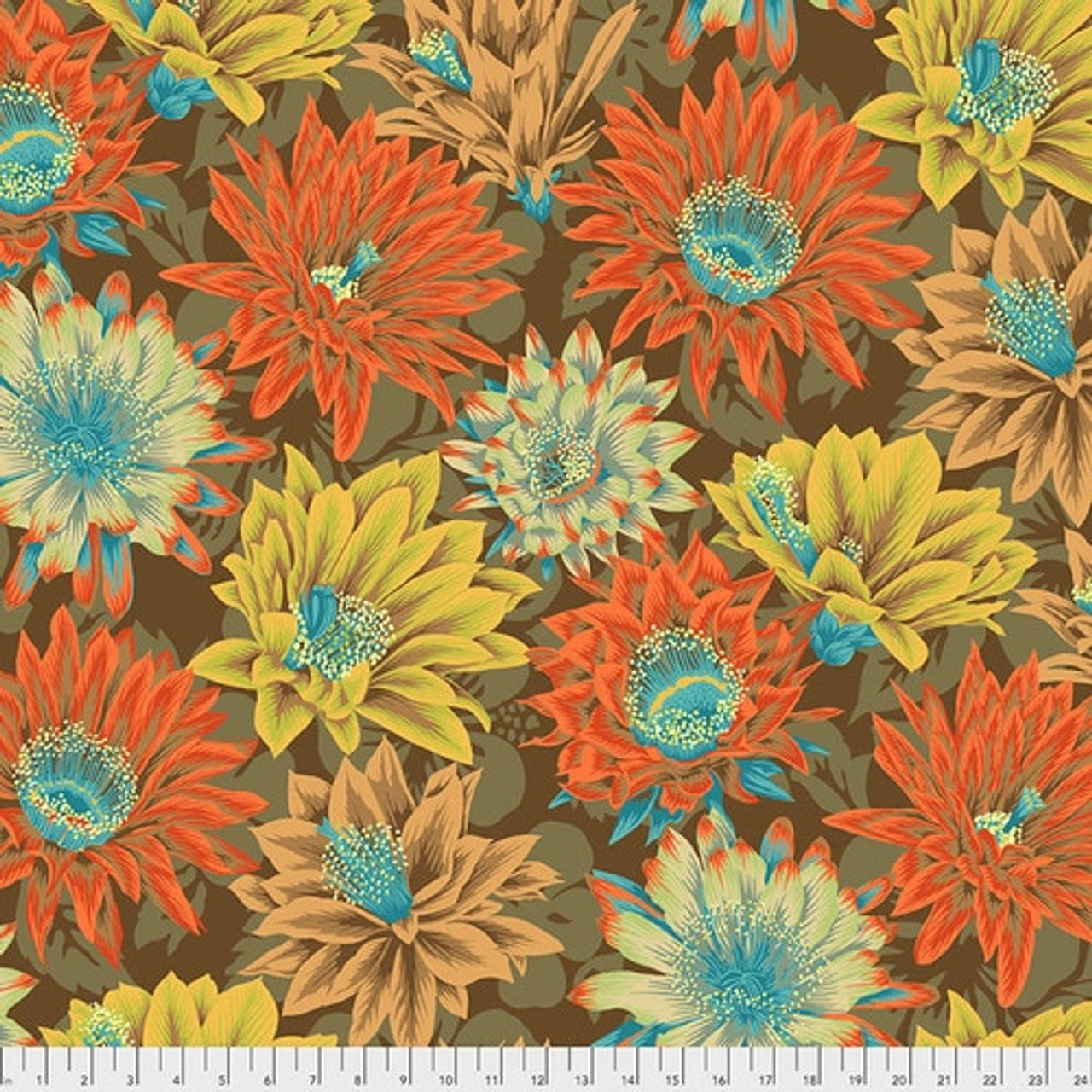 Kaffe Fassett Collective -Cactus Flower - Brown
