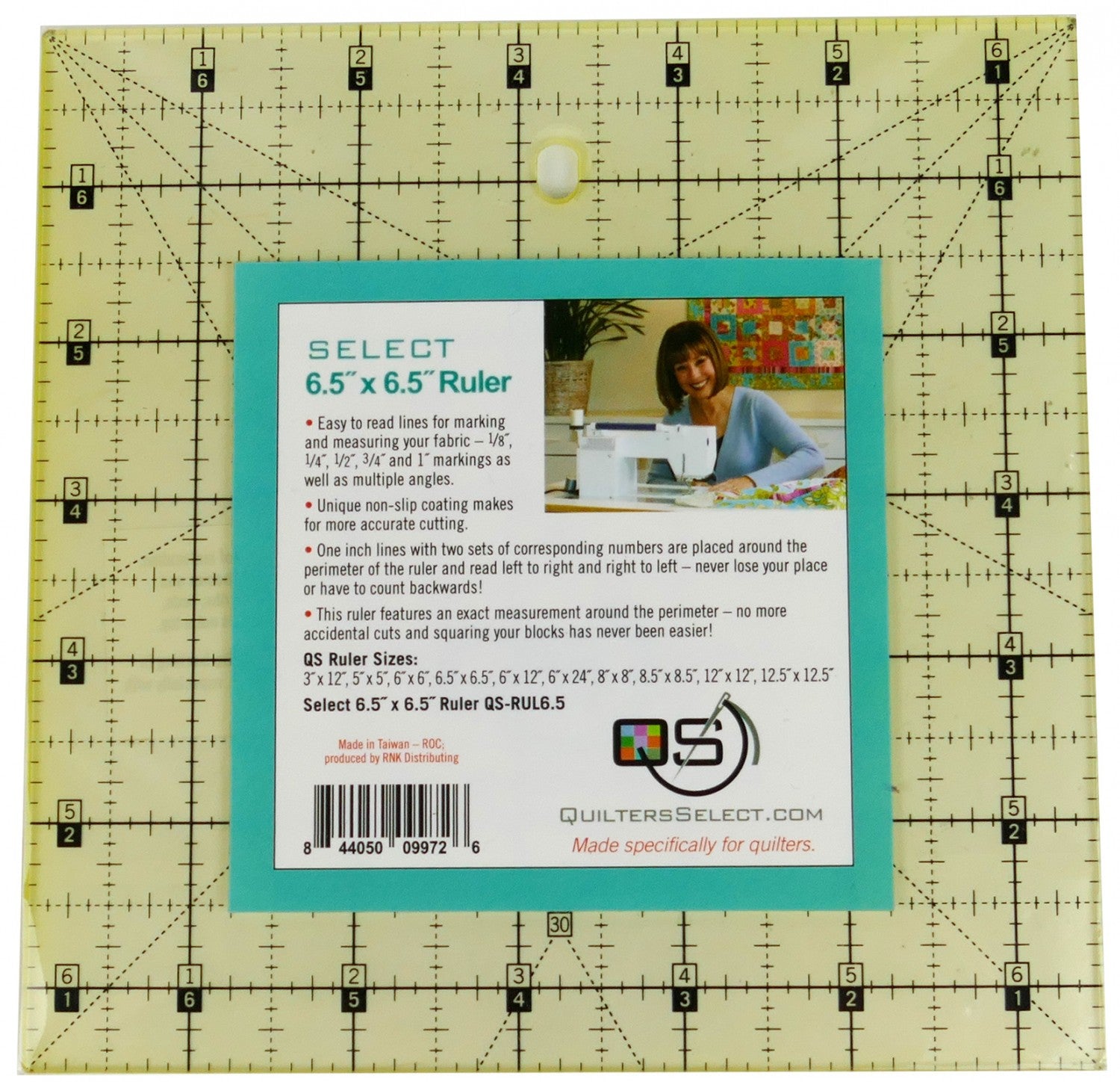 Quilter's Select Quilting Ruler - 6.5" x 6.5"