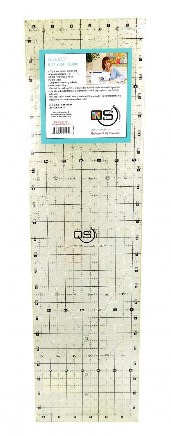 Quilter's Select Quilting Ruler - 6.5" x 24"