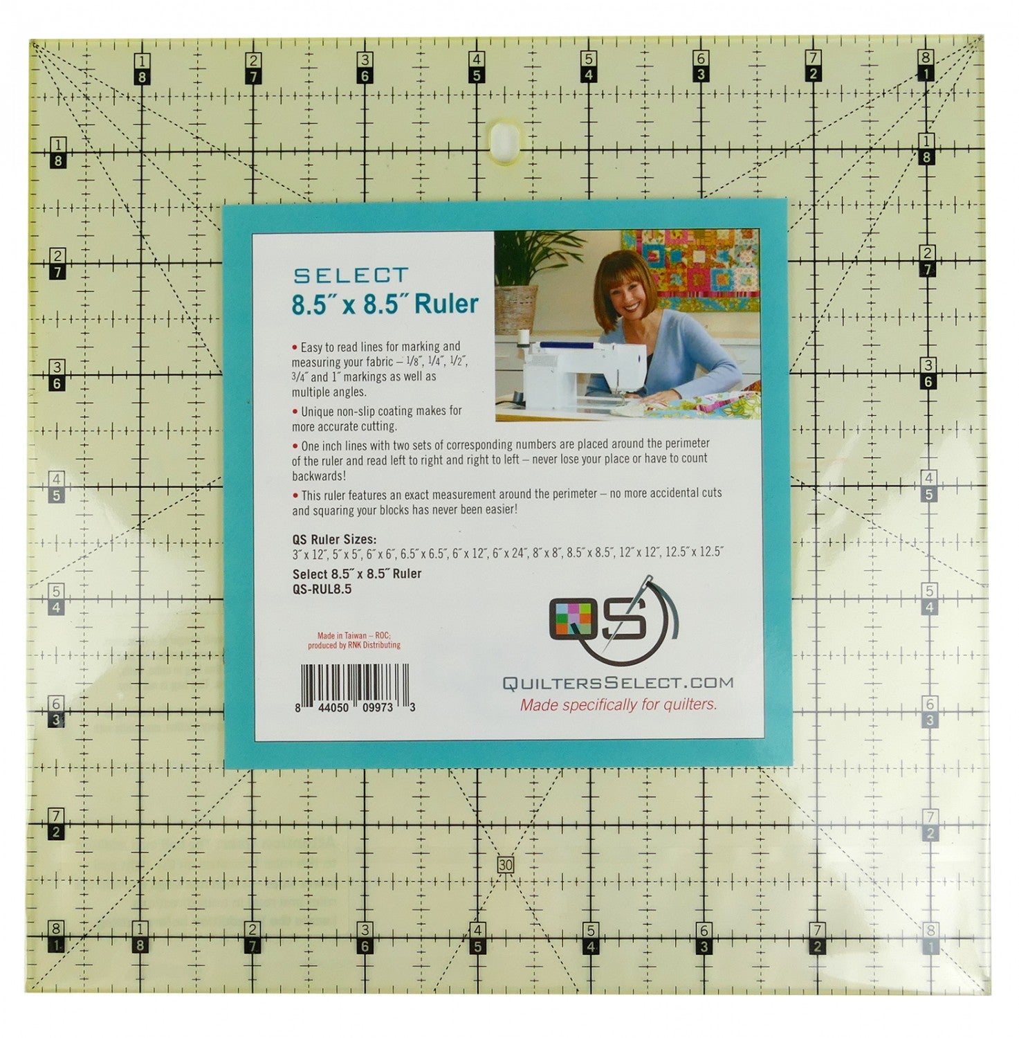 Quilter's Select Quilting Ruler - 8.5" x 8.5"