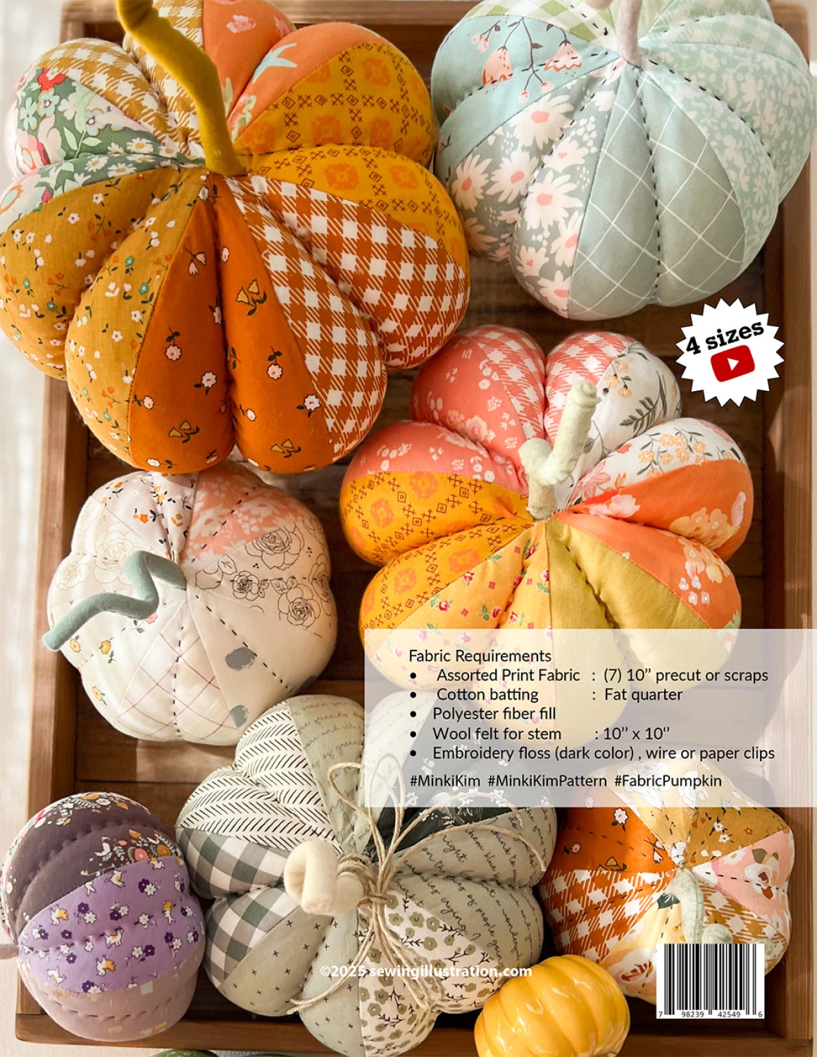 Fabric Pumpkins Pattern by Minki Kim