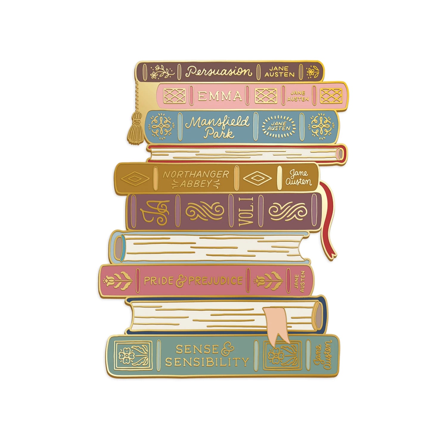 Jane Austen Stacked Books Needle Minder - ST-42314