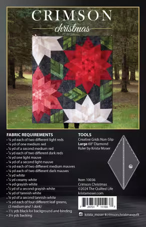 Crimson Christmas Quilt Pattern by Krista Moser
