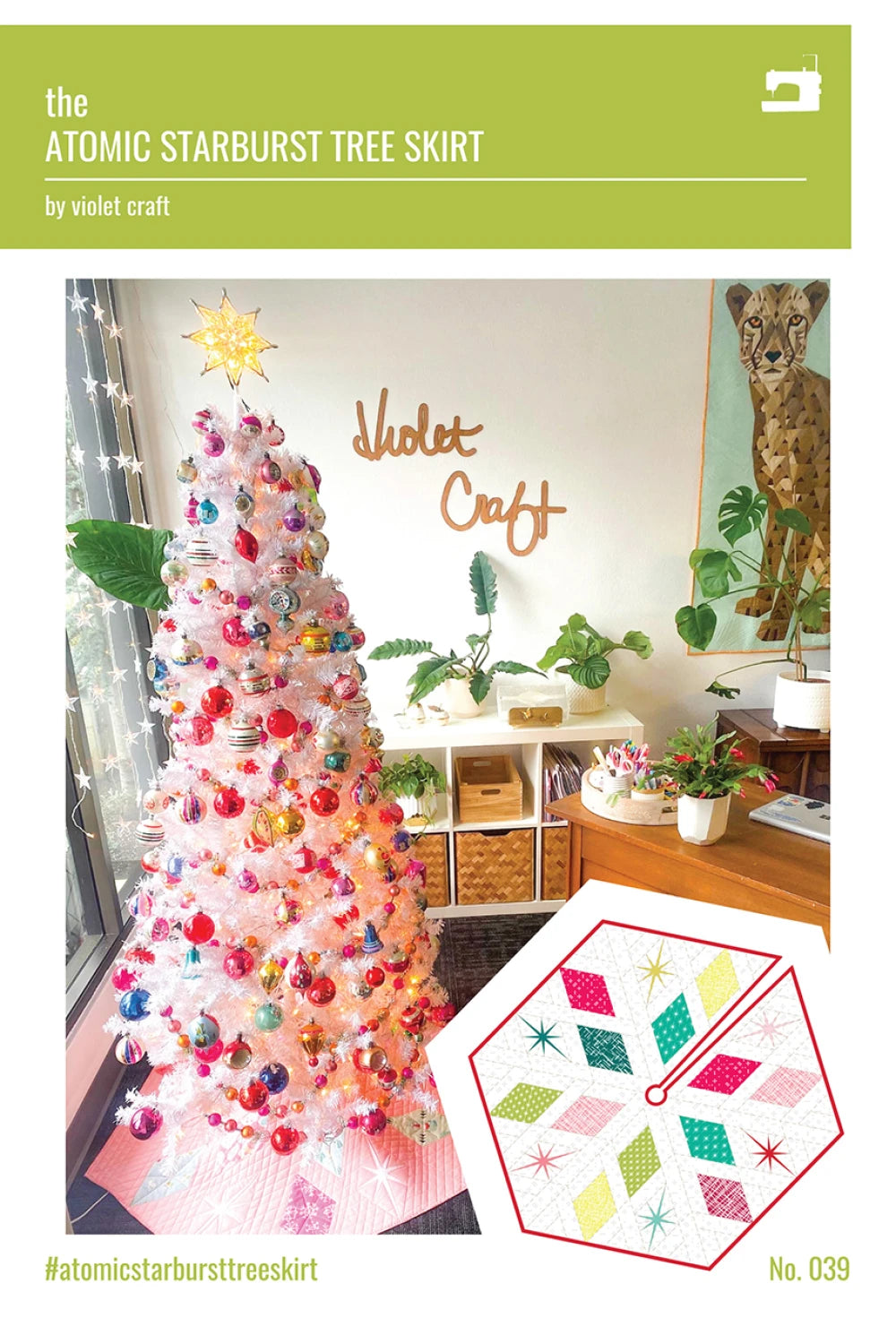 Violet Craft Atomic Starburst Tree Skirt