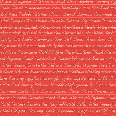 Hungry Animal Alphabet - RED