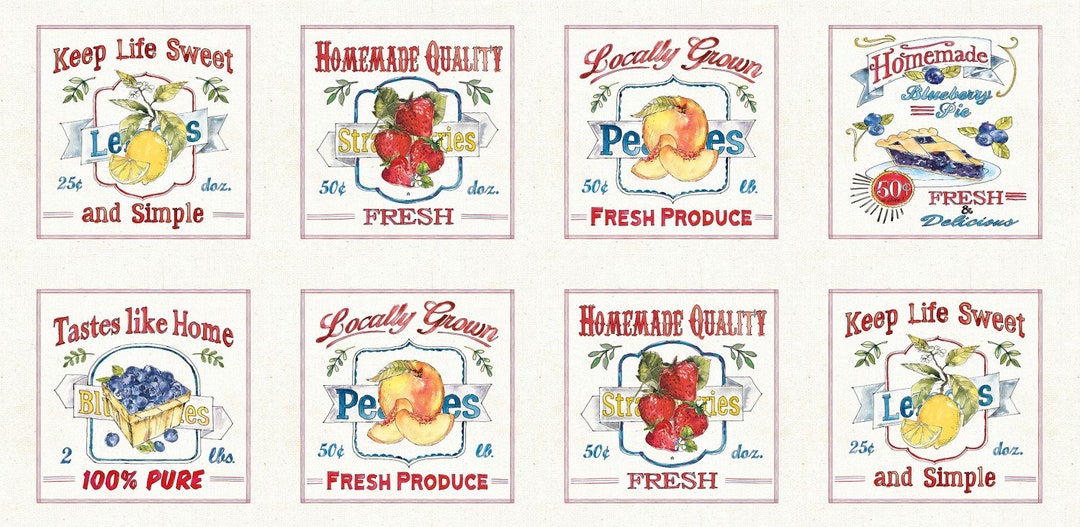 P & B Textiles - Fruit Stand - Anne Tavoletti - Panel