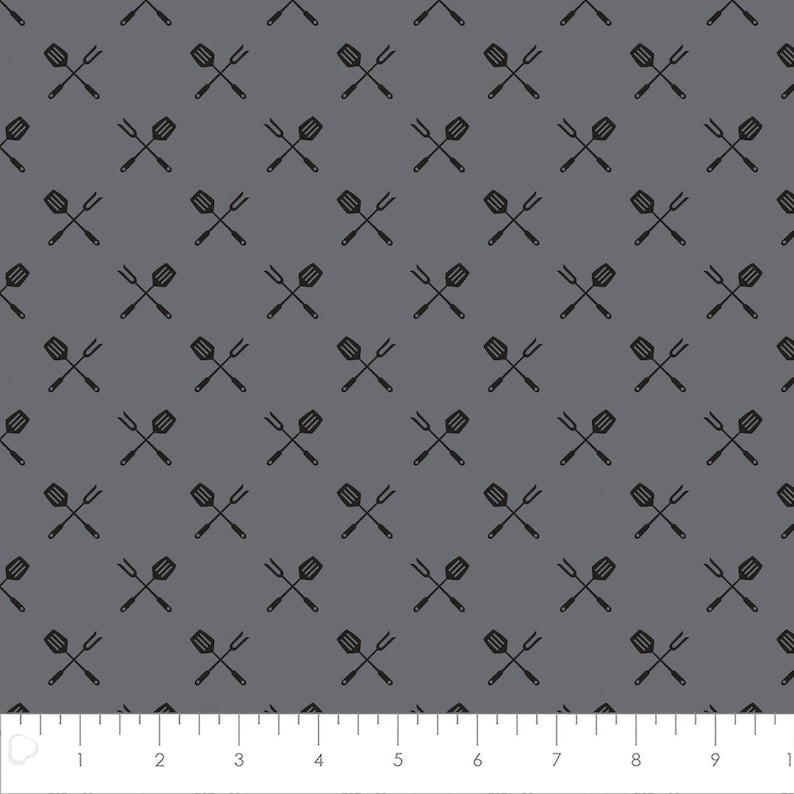 Grill Master- BBQ Accessories by Camelot Fabrics