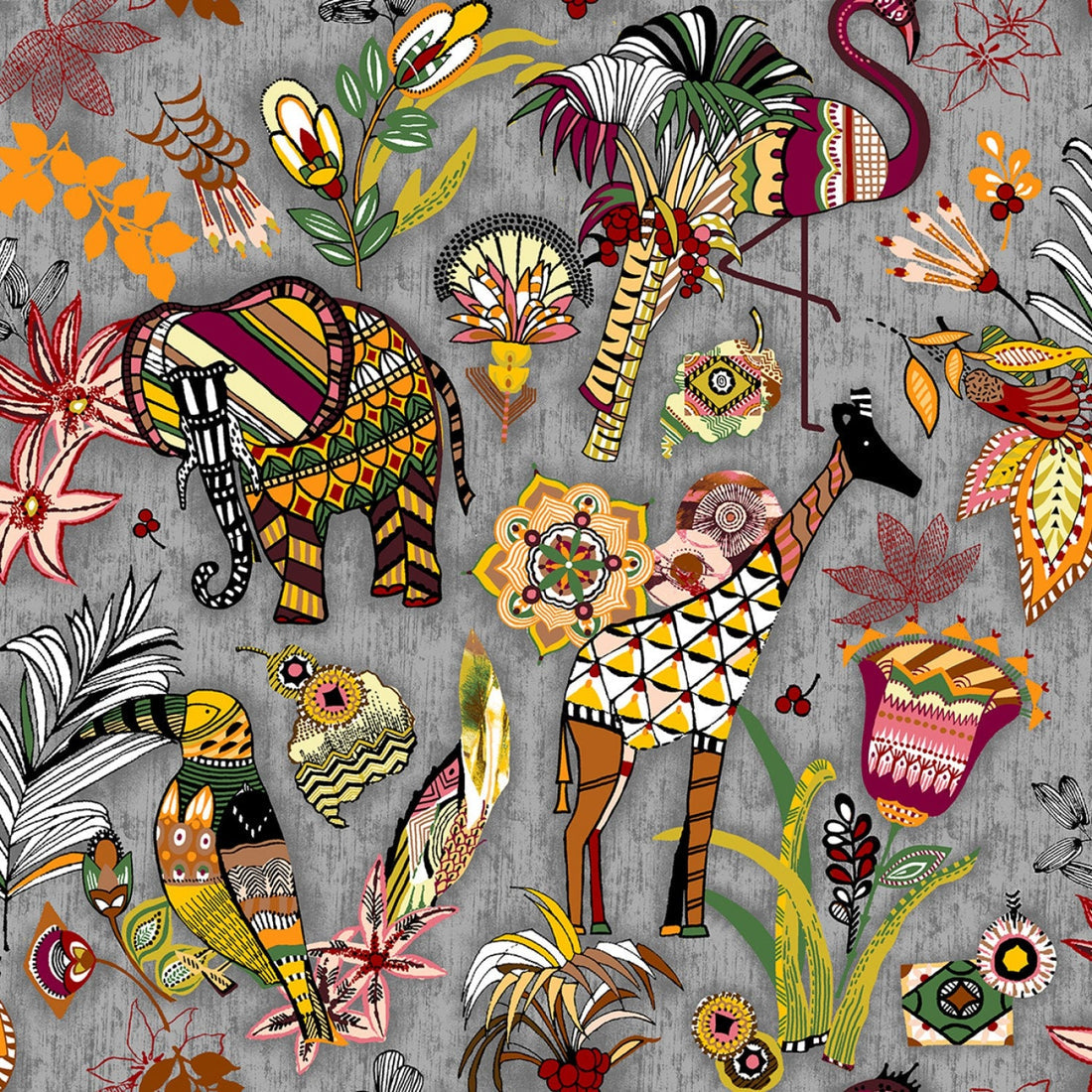 Paintbrush Studio UBUNTU 120-99783 Giraffes & Elephants