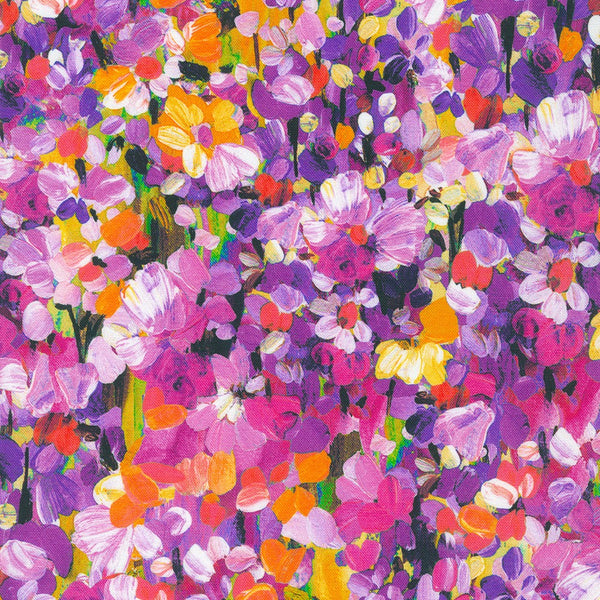 Robert Kaufman- Painterly Petals Meadow- SRKD-22273-269 Park