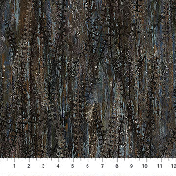 Northcott Studio - Poppy Meadow DP29090-97 Meadow Texture Charcoal