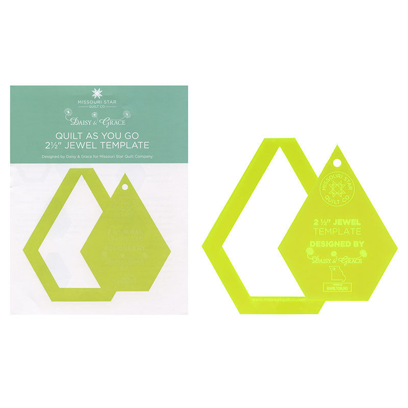 Missouri Star Quilt As You Go 2 1/2" Jewel Template