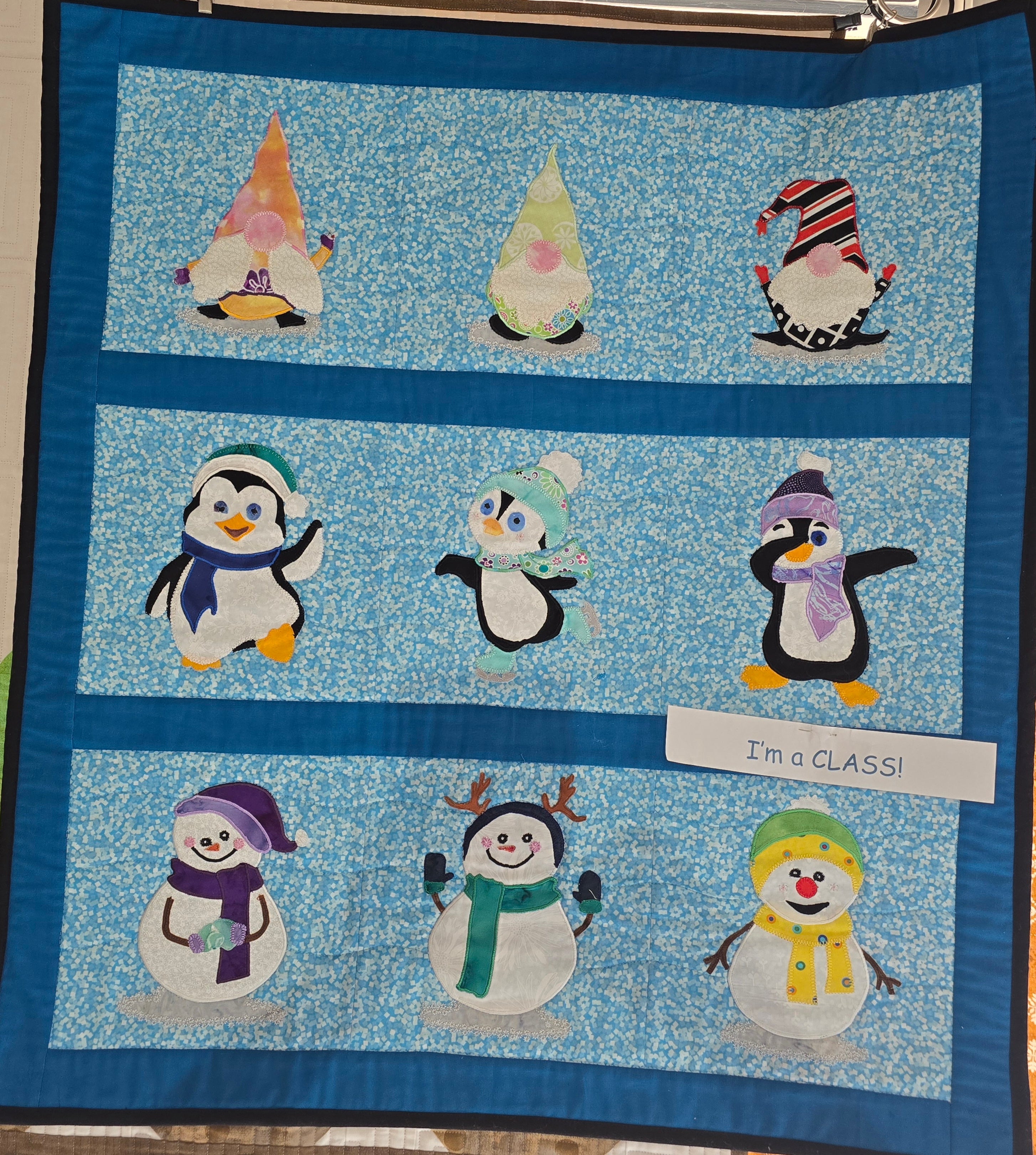 Winter Applique Wall Hanging Class