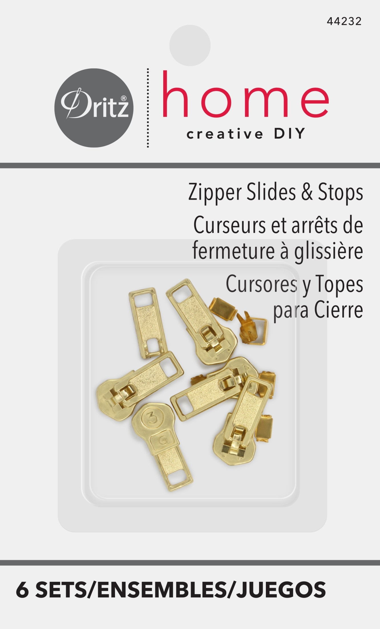Dritz Zipper Slides & Stops