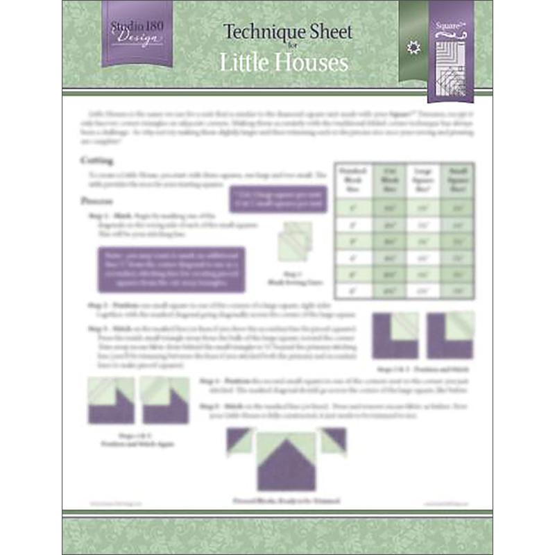 Studio 180 Design Tech Sheet Little Houses