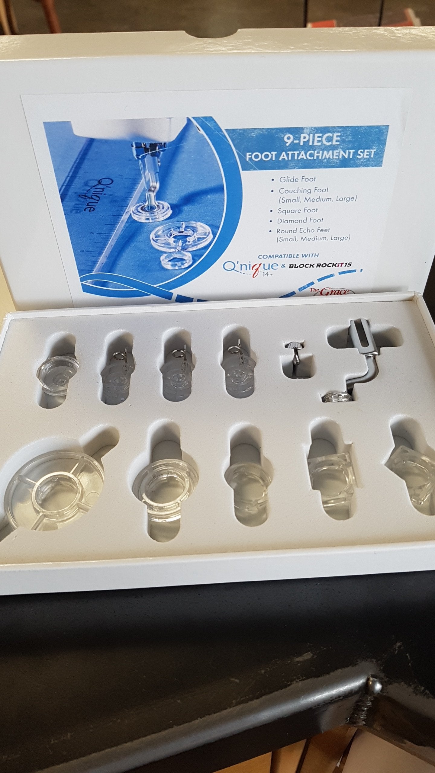 Q'nique 9 Piece Foot Attachment Set
