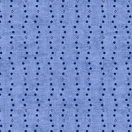 Stof - Basically - 4512-830 - Light Blue Dotted Lines
