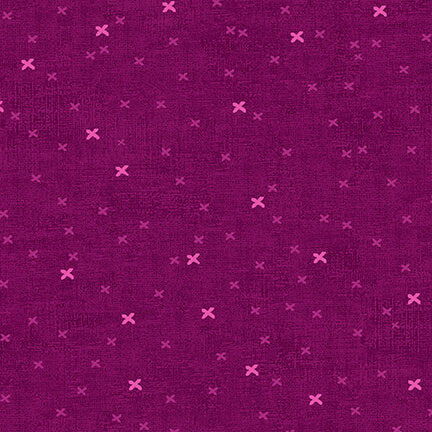 Stof - Basically - 4512-835 - Purple Crosses