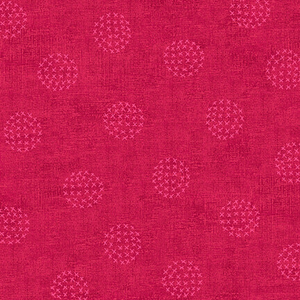 Stof - Basically - 4512-840 - Red Circle Dots