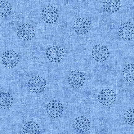 Stof - Basically - 4512-842 - Light Blue Circle Dots