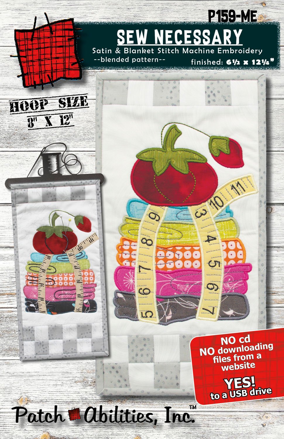 Patch Abilities - P159-ME Sew Necessary (Machine Embroidery)