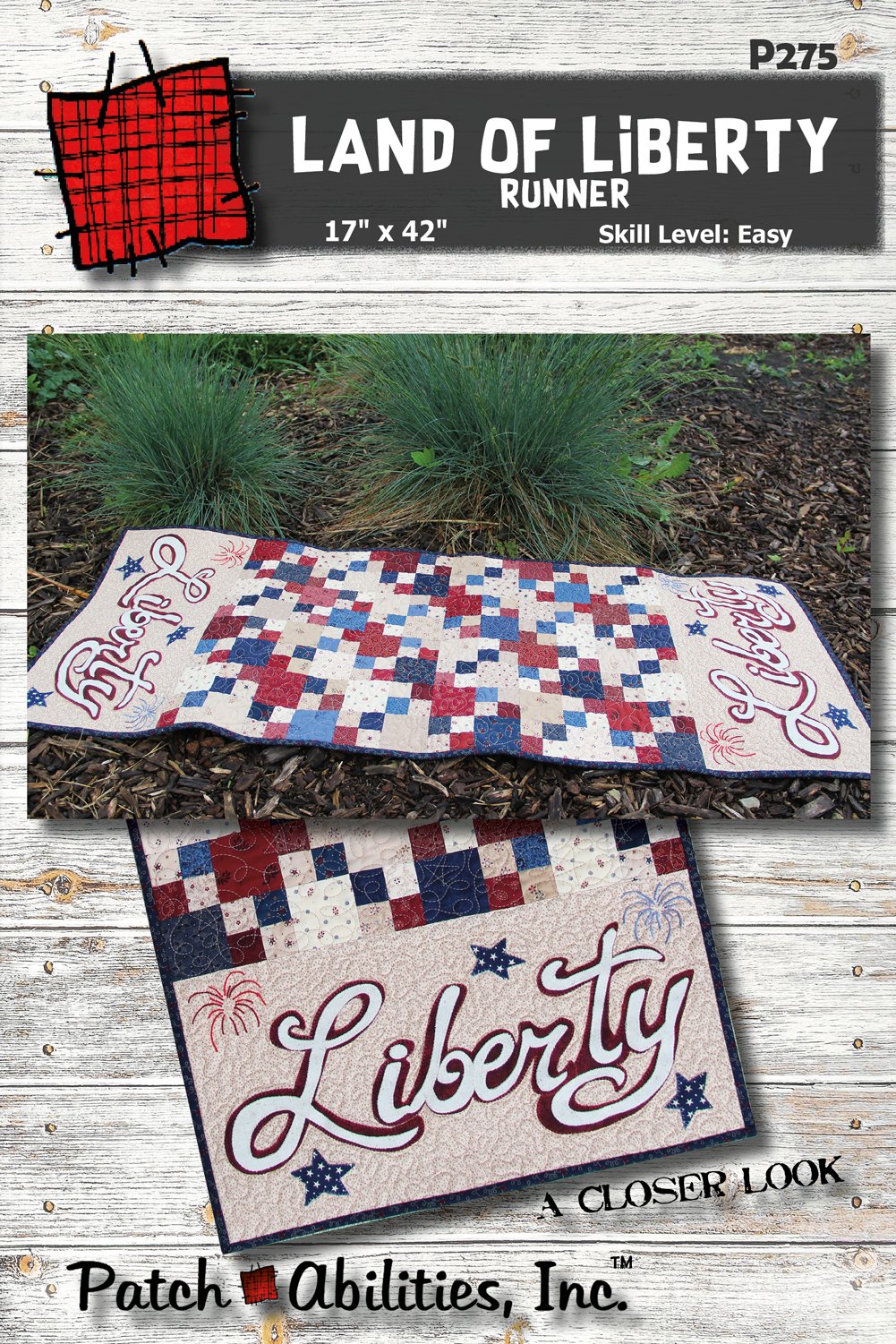 Patch Abilities - P275 Land of Liberty Table Runner
