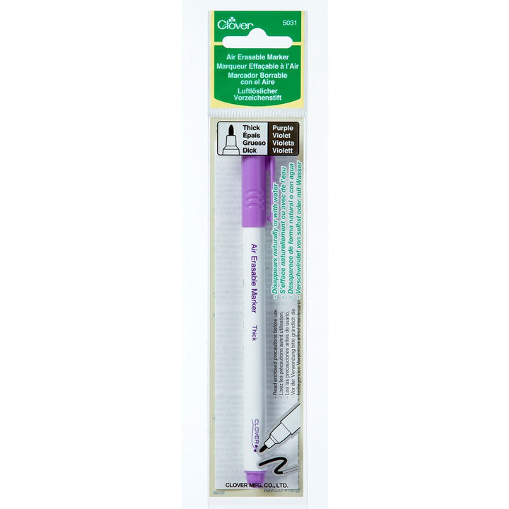 Clover Air Erase Marker Thick Purple