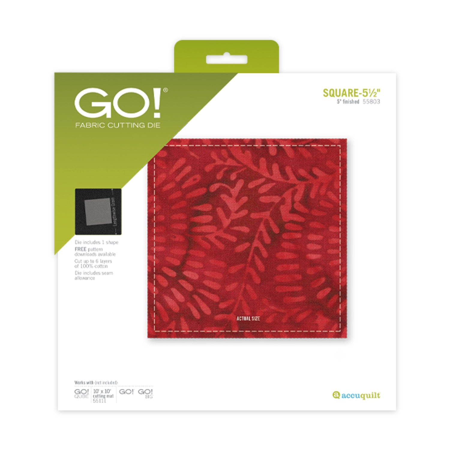 GO! Square-5 1/2" (5" Finished) Die