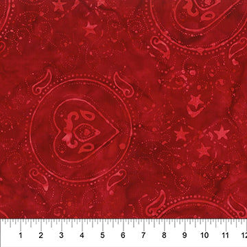 Banyan Batik - Bandana - Red Heart - 80674-24