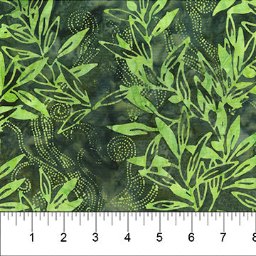 Banyan Batiks - Bamboo Pavilion - Dark Green Leaves - 80771-73