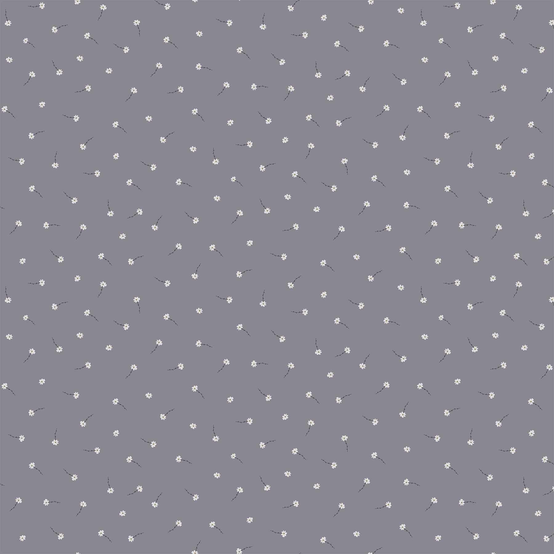 Northcott FIGO Birdwatch by Boccaccini Meadows 90443 80 Gray Daisy Toss