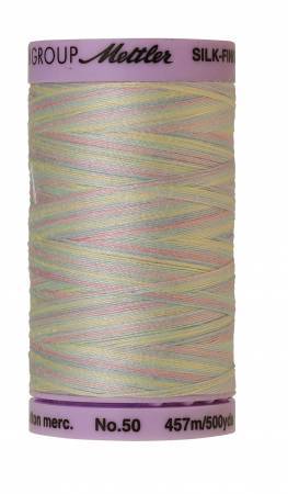 Mettler Silk-Finish 50wt Variegated Cotton Thread 500yd/457M Baby Blanket