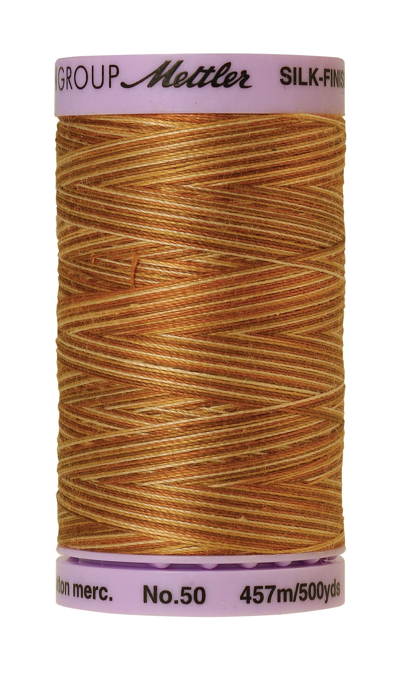 Mettler Silk-Finish 50wt Variegated Cotton Thread 500yd/457M Iced Coffee