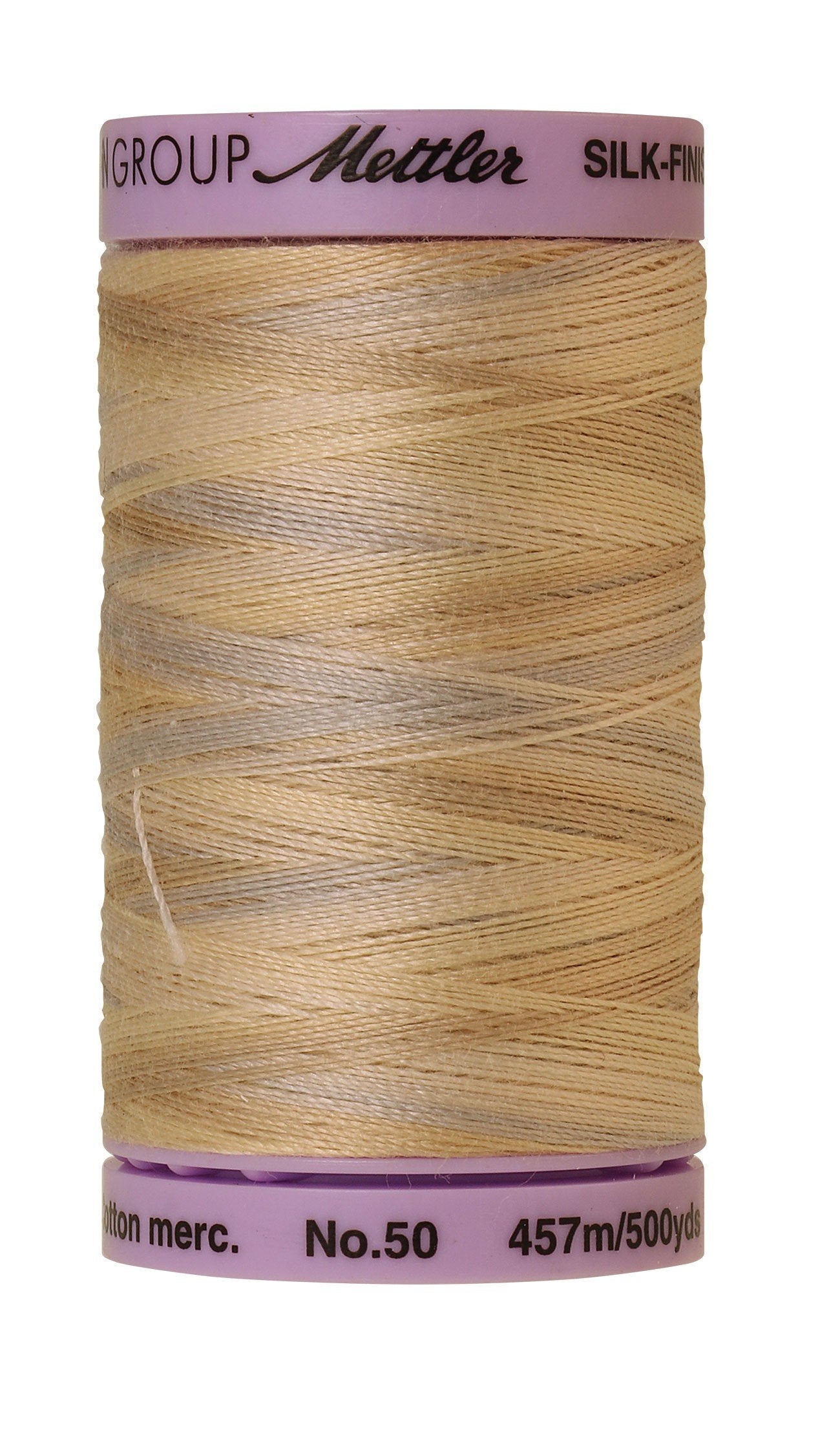 Mettler Silk-Finish 50wt Variegated Cotton Thread 500yd/457M Pearl Tones
