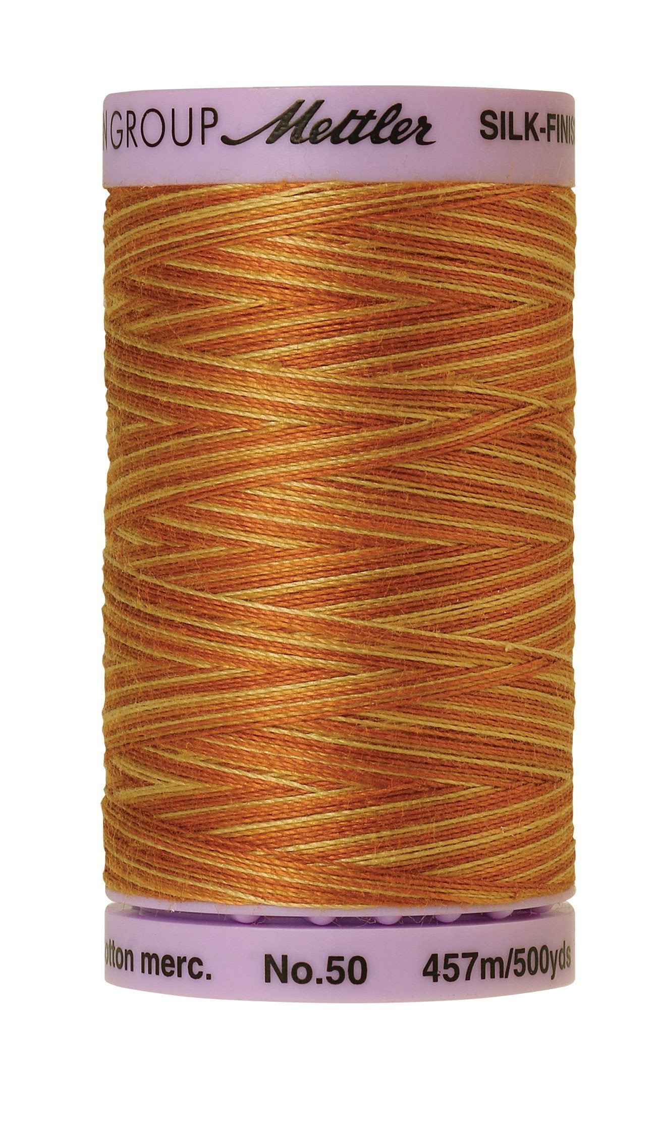 Mettler Silk-Finish 50wt Variegated Cotton Thread 500yd/457M Lions Mane