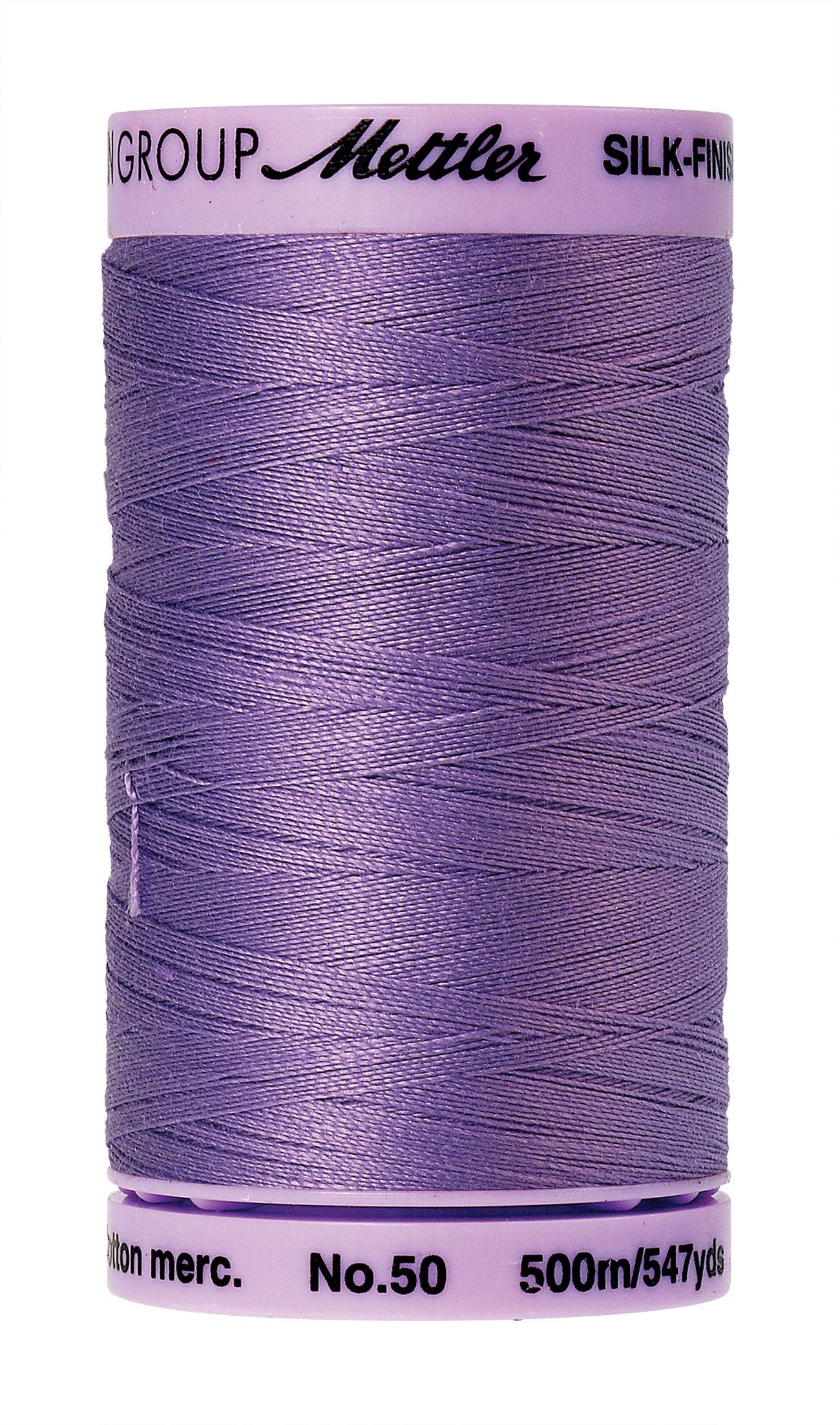 Mettler Silk-Finish 50wt Solid Cotton Thread 547yd/500M English Lavender
