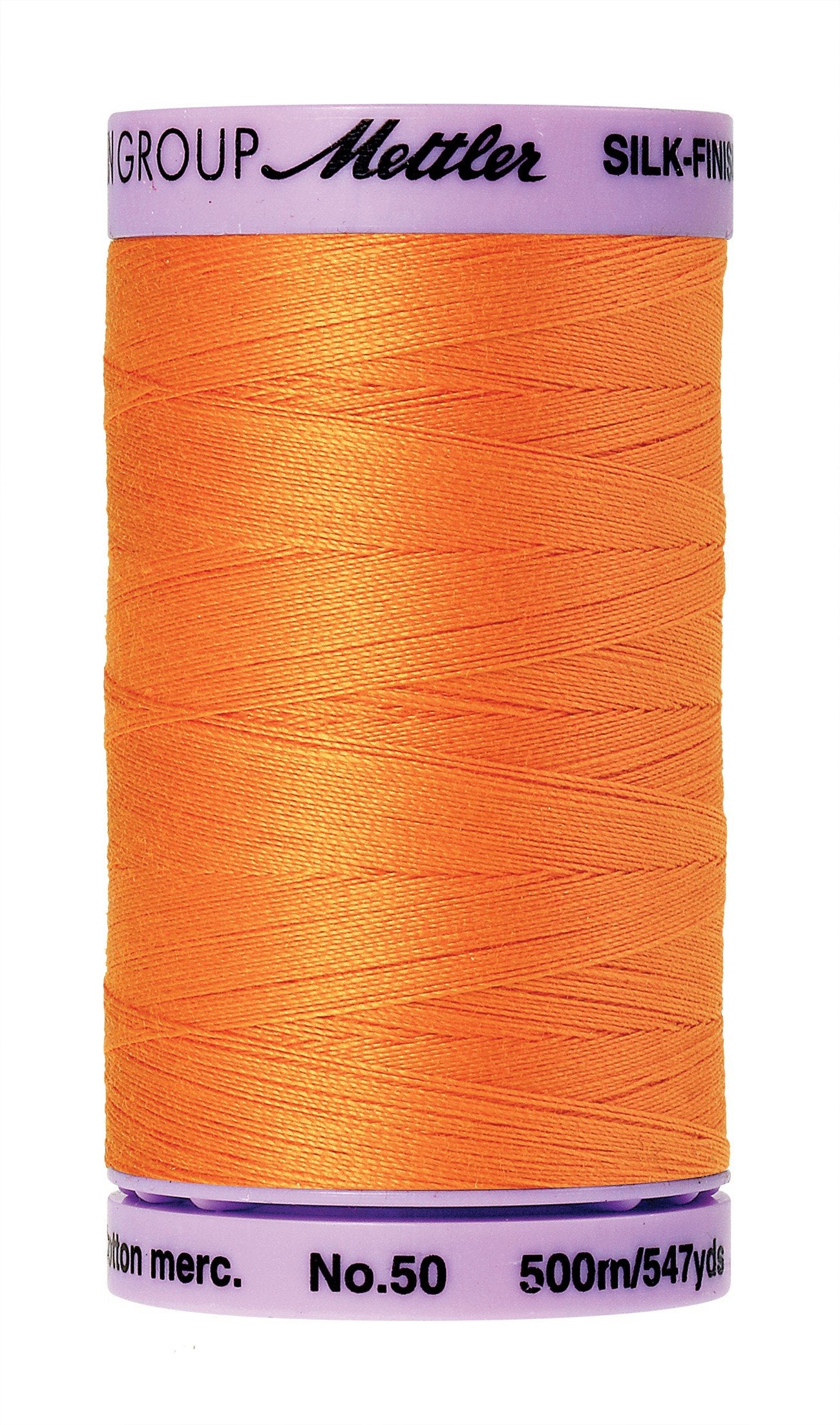 Mettler Silk-Finish 50wt Solid Cotton Thread 547yd/500M Pumpkin