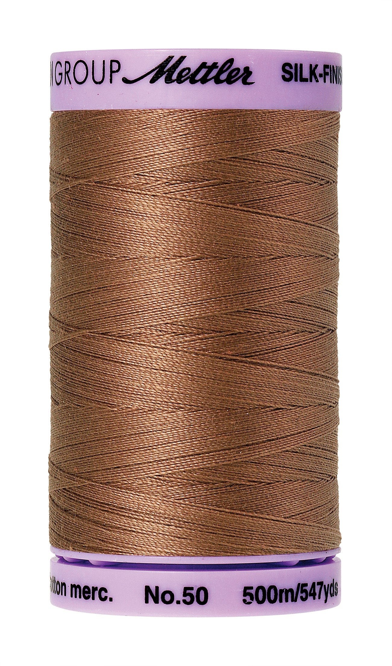 Mettler Silk-Finish 50wt Solid Cotton Thread 547yd/500M Walnut