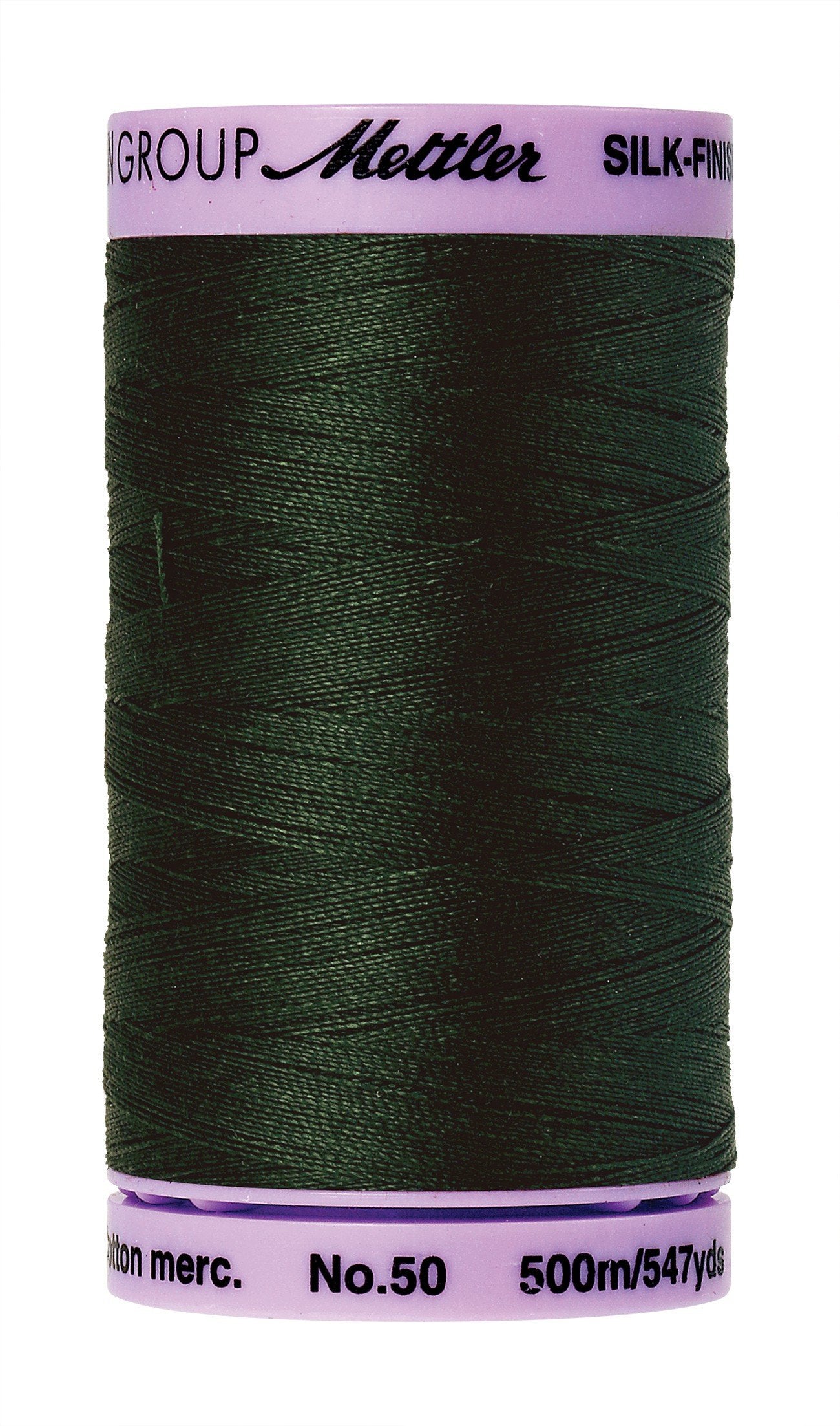 Mettler Silk-Finish 50wt Solid Cotton Thread 547yd/500M Enchanting Forest