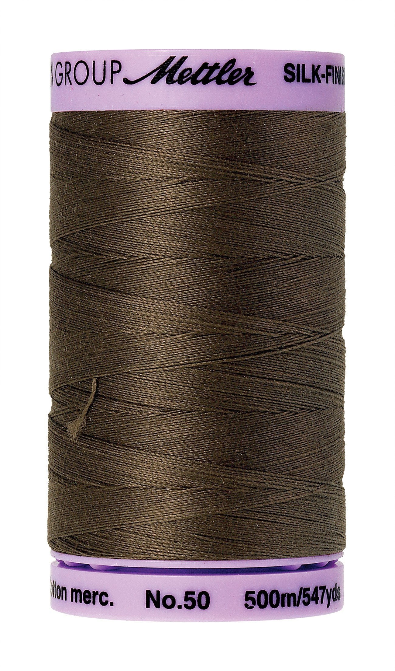 Mettler Silk-Finish 50wt Solid Cotton Thread 547yd/500M Olive
