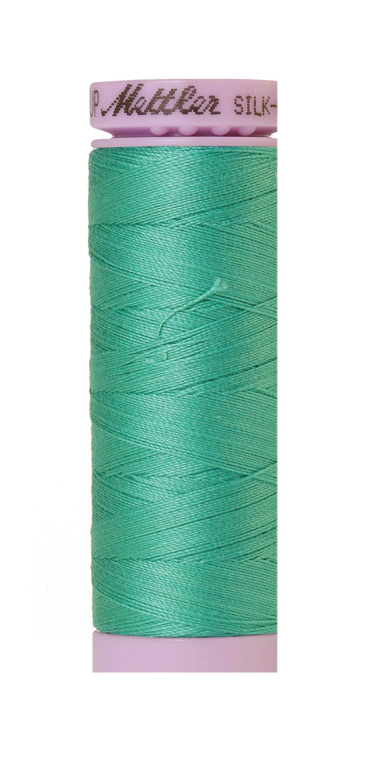 Mettler Silk-Finish 50wt Solid Cotton Thread 164yd/150M Steel Blue Green