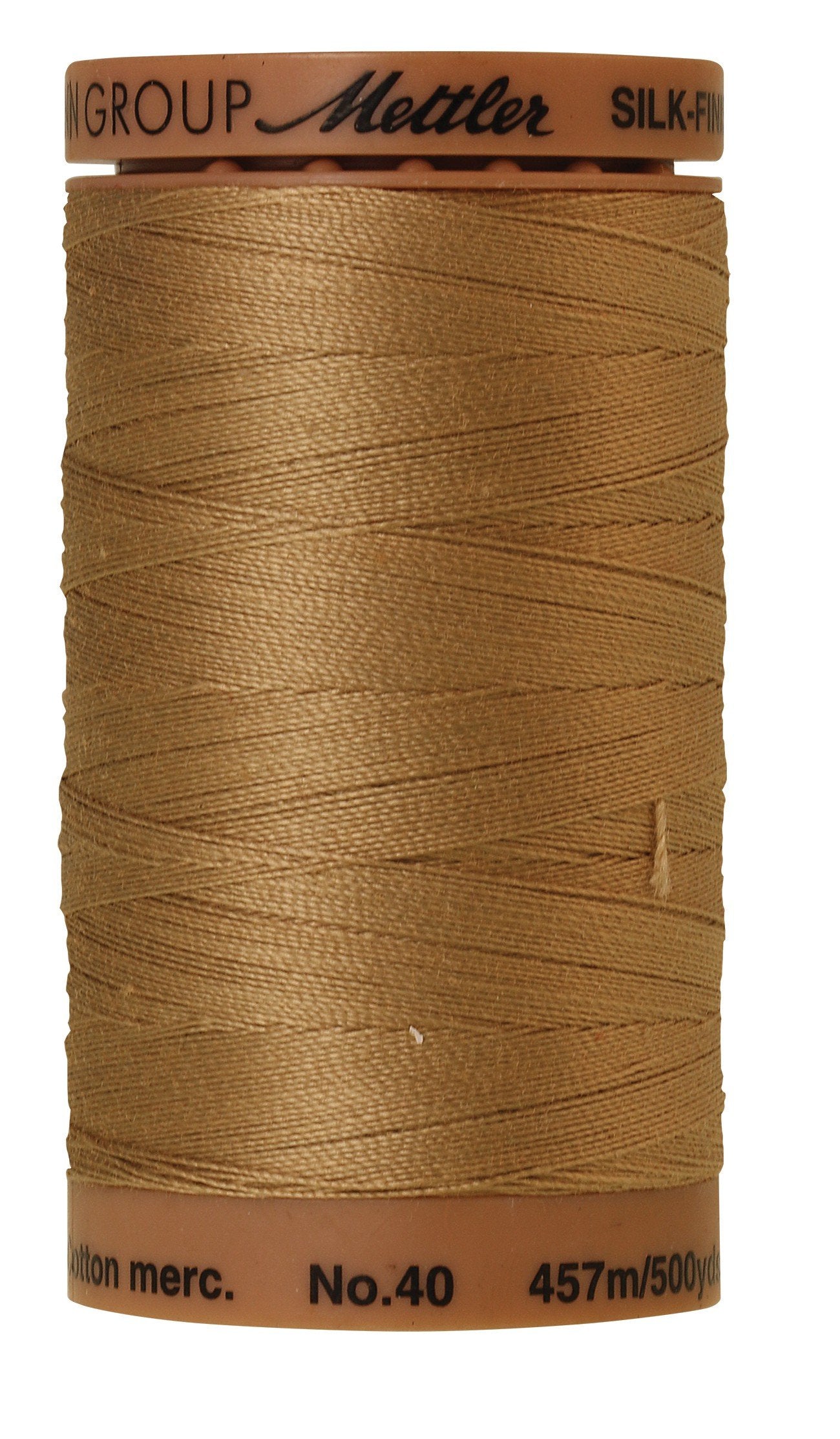 Mettler Silk-Finish 40wt Solid Cotton Thread 500yd/457M Caramel Cream