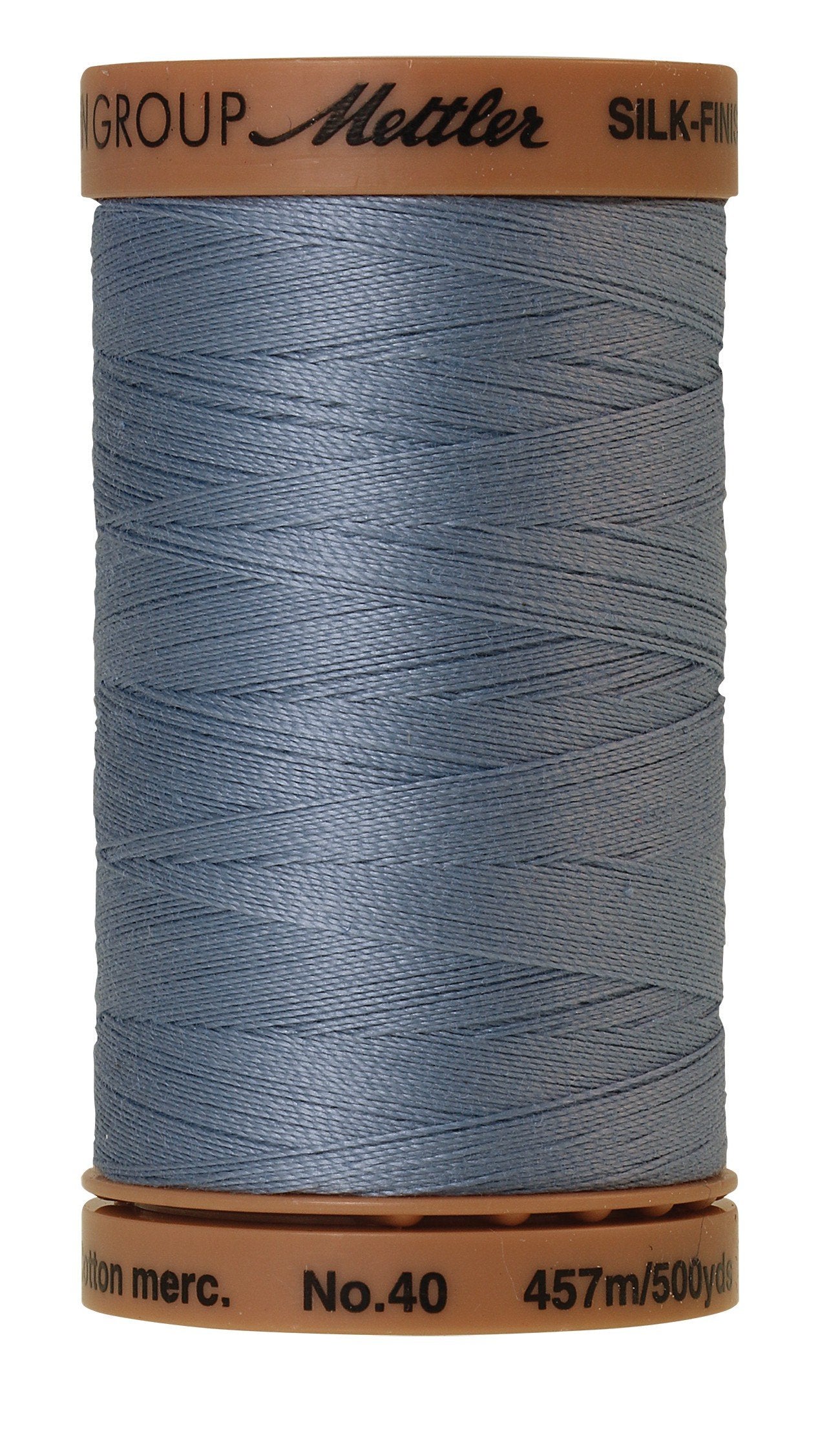 Mettler Silk-Finish 40wt Solid Cotton Thread 500yd/457M Summer Sky