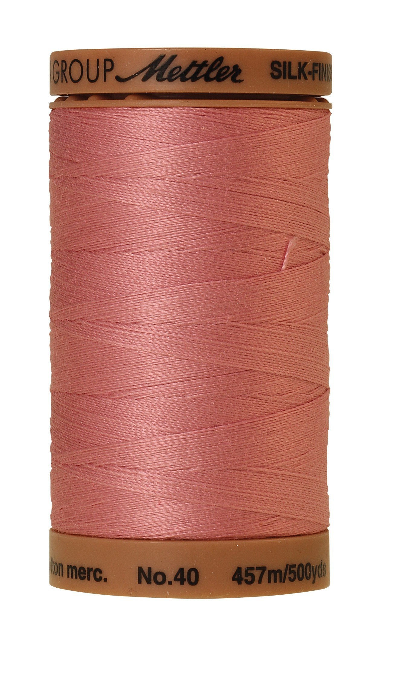 Mettler Silk-Finish 40wt Solid Cotton Thread 500yd/457M Rose Quartz